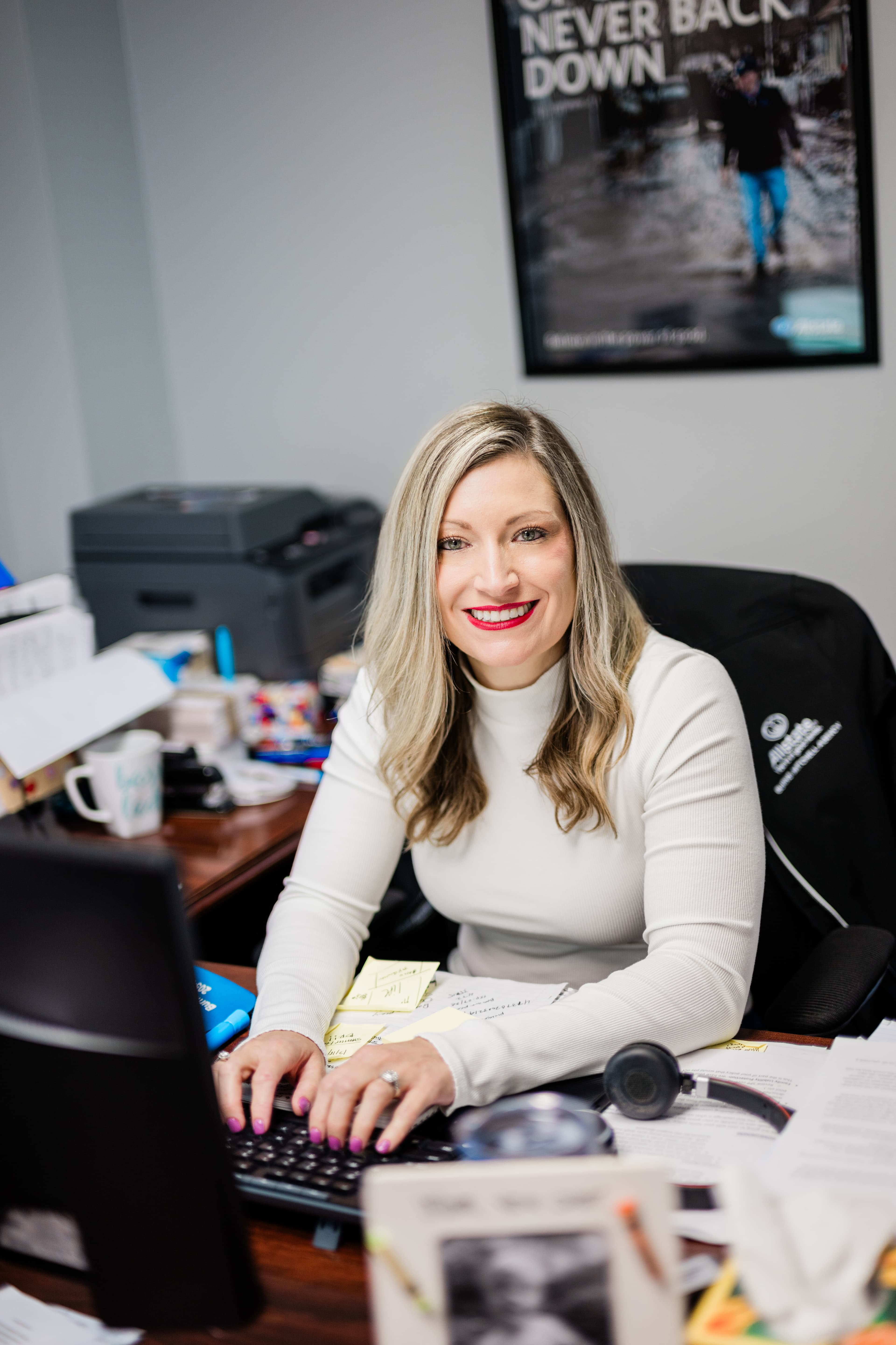 Amanda Mitchell, owner of Burns Mitchell Agency